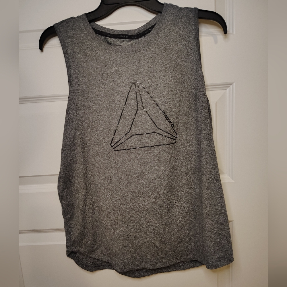 Reebok Charcoal Muscle Tee for Women Size Large Sleeveless